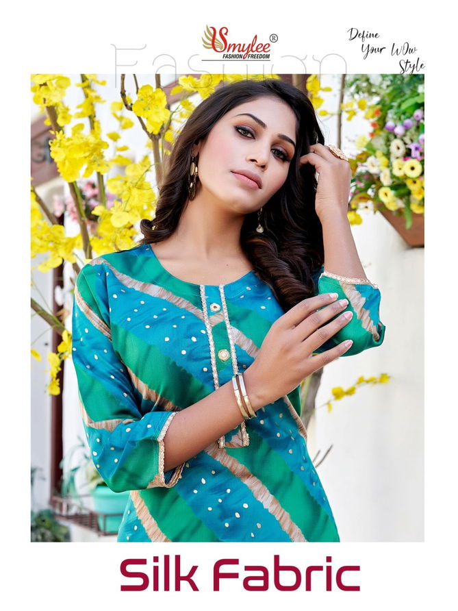 Smylee Silk Designer Printed Kurtis With Bottom Catalog